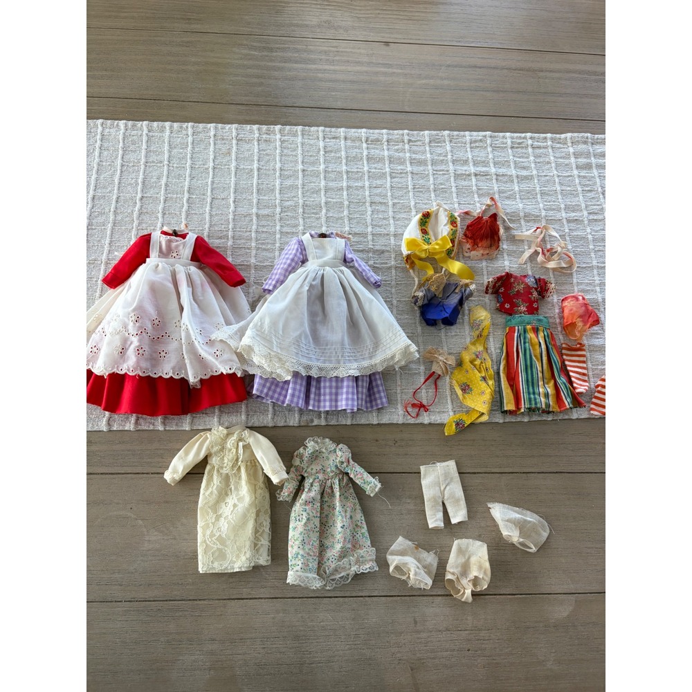 Vintage Madame Alexander little women doll dresses "Jo" and "Meg" fits 1" doll